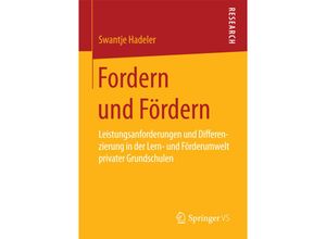 9783658098759 - Fordern und Fördern - Swantje Hadeler Kartoniert (TB)