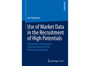 9783658103750 - Use of Market Data in the Recruitment of High Potentials - Jan Posthumus Kartoniert (TB)