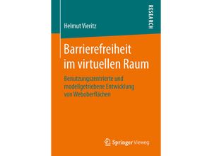 9783658107031 - Barrierefreiheit im virtuellen Raum - Helmut Vieritz Kartoniert (TB)