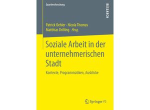 9783658108977 - Soziale Arbeit in der unternehmerischen Stadt Kartoniert (TB)