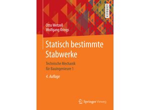 9783658114596 - Technische Mechanik für BauingenieureBd1 - Otto W Wetzell Wolfgang Krings Kartoniert (TB)