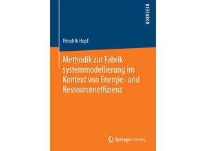 9783658115982 - Methodik zur Fabriksystemmodellierung im Kontext von Energie- und Ressourceneffizienz - Hendrik Hopf Kartoniert (TB)