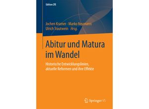 9783658116927 - Abitur und Matura im Wandel Kartoniert (TB)