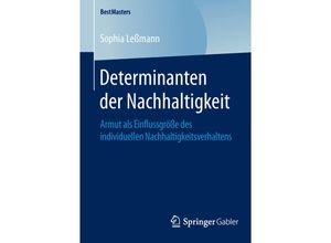 9783658120269 - BestMasters   Determinanten der Nachhaltigkeit - Sophia Leßmann Kartoniert (TB)