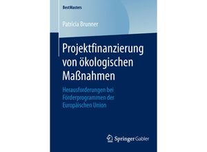 9783658120764 - BestMasters   Projektfinanzierung von ökologischen Maßnahmen - Patricia Brunner Kartoniert (TB)