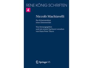 9783658122423 - Niccolò Machiavelli - René König Kartoniert (TB)