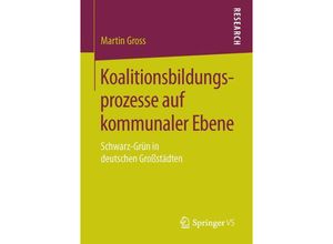 9783658122652 - Koalitionsbildungsprozesse auf kommunaler Ebene - Martin Groß Kartoniert (TB)