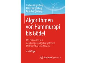 9783658123628 - Algorithmen von Hammurapi bis Gödel - Jochen Ziegenbalg Oliver Ziegenbalg Bernd Ziegenbalg Kartoniert (TB)