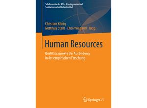 9783658125677 - Schriftenreihe der ASI - Arbeitsgemeinschaft Sozialwissenschaftlicher Institute   Human Resources Kartoniert (TB)