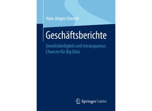 9783658125899 - Geschäftsberichte - Hans Jürgen Etterich Kartoniert (TB)