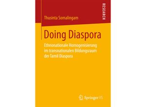 9783658126186 - Doing Diaspora - Thusinta Somalingam Kartoniert (TB)