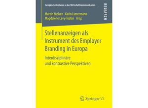 9783658127183 - Stellenanzeigen als Instrument des Employer Branding in Europa Kartoniert (TB)