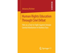 9783658127220 - Human Rights Education Through Ciné Débat - Johanna Richter Kartoniert (TB)