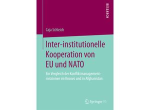 9783658134389 - Inter-institutionelle Kooperation von EU und NATO - Caja Schleich Kartoniert (TB)