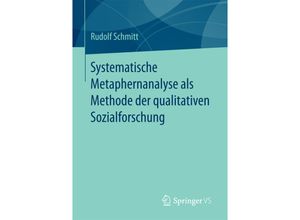 9783658134631 - Systematische Metaphernanalyse als Methode der qualitativen Sozialforschung - Rudolf Schmitt Kartoniert (TB)