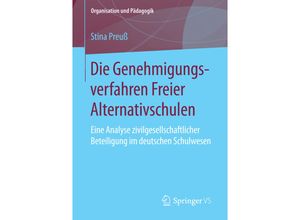 9783658135959 - Die Genehmigungsverfahren Freier Alternativschulen - Stina Preuß Kartoniert (TB)