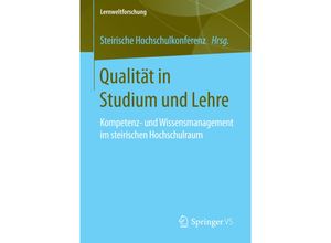 9783658137373 - Qualität in Studium und Lehre Kartoniert (TB)