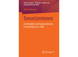 9783658138394 - Edition Centaurus - Beiträge zur Kultur- und Sozialgeschichte der Musik   Tonsetzerinnen - Ruth Heckmann Kartoniert (TB)