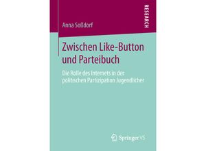 9783658139315 - Zwischen Like-Button und Parteibuch - Anna Soßdorf Kartoniert (TB)