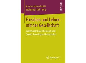 9783658141561 - Forschen und Lehren mit der Gesellschaft Kartoniert (TB)