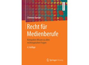 9783658141998 - Lehrbuch   Recht für Medienberufe - Clemens Kaesler Kartoniert (TB)