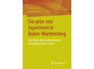 9783658148676 - Das grün-rote Experiment in Baden-Württemberg Kartoniert (TB)