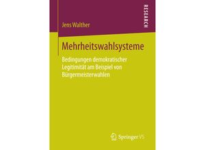 9783658156954 - Mehrheitswahlsysteme - Jens Walther Kartoniert (TB)