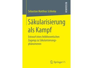 9783658157531 - Säkularisierung als Kampf - Sebastian Matthias Schlerka Kartoniert (TB)