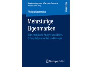 9783658160043 - Kundenmanagement & Electronic Commerce   Mehrstufige Eigenmarken - Philipp Noormann Kartoniert (TB)