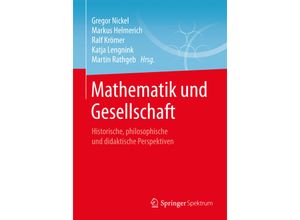 9783658161224 - Mathematik und Gesellschaft Kartoniert (TB)