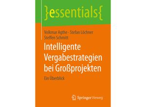 9783658161521 - Essentials   Intelligente Vergabestrategien bei Großprojekten - Volkmar Agthe Stefan Löchner Steffen Schmitt Kartoniert (TB)