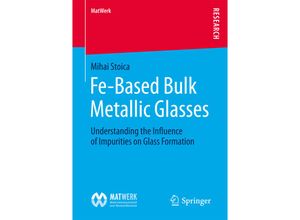 9783658170172 - MatWerk   Fe-Based Bulk Metallic Glasses - Mihai Stoica Kartoniert (TB)