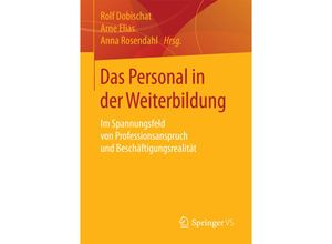 9783658170752 - Das Personal in der Weiterbildung Kartoniert (TB)