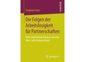 9783658177089 - Die Folgen der Arbeitslosigkeit für Partnerschaften - Frederike Esche Kartoniert (TB)