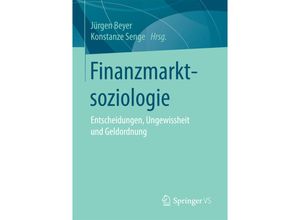 9783658179175 - Finanzmarktsoziologie Kartoniert (TB)