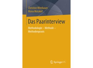 9783658179762 - Das Paarinterview - Christine Wimbauer Mona Motakef Kartoniert (TB)