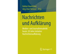 9783658180980 - Nachrichten und Aufklärung Kartoniert (TB)