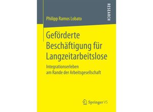 9783658182274 - Geförderte Beschäftigung für Langzeitarbeitslose - Philipp Ramos Lobato Kartoniert (TB)