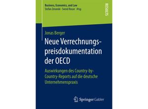 9783658183103 - Business Economics and Law   Neue Verrechnungspreisdokumentation der OECD - Jonas Berger Kartoniert (TB)