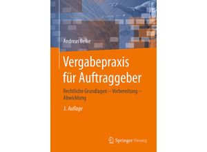 9783658184483 - Vergabepraxis für Auftraggeber - Andreas Belke Kartoniert (TB)