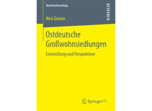 9783658185398 - Quartiersforschung   Ostdeutsche Großwohnsiedlungen - Nico Grunze Kartoniert (TB)