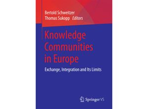 9783658188511 - Knowledge Communities in Europe Kartoniert (TB)