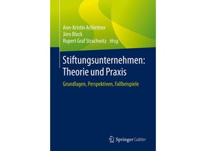 9783658189891 - Stiftungsunternehmen Theorie und Praxis Kartoniert (TB)