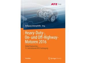 9783658190118 - Proceedings   Heavy-Duty- On- und Off-Highway-Motoren 2016 Kartoniert (TB)