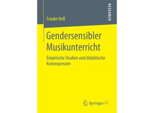 9783658191658 - Research   Gendersensibler Musikunterricht - Frauke Heß Kartoniert (TB)