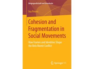 9783658193256 - Bürgergesellschaft und Demokratie   Cohesion and Fragmentation in Social Movements - Ina Peters Kartoniert (TB)