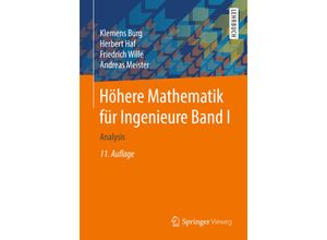 9783658194277 - Analysis - Klemens Burg Herbert Haf Friedrich Wille Andreas Meister Kartoniert (TB)