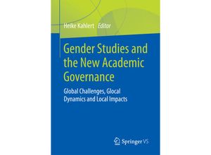 9783658198527 - Gender Studies and the New Academic Governance Kartoniert (TB)