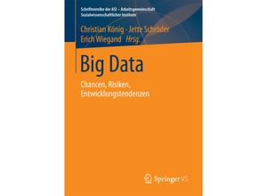 9783658200824 - Schriftenreihe der ASI - Arbeitsgemeinschaft Sozialwissenschaftlicher Institute   Big Data Kartoniert (TB)