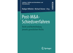 9783658202088 - Juridicum - Schriften zum Unternehmens- und Wirtschaftsrecht   Post-M&A-Schiedsverfahren Kartoniert (TB)